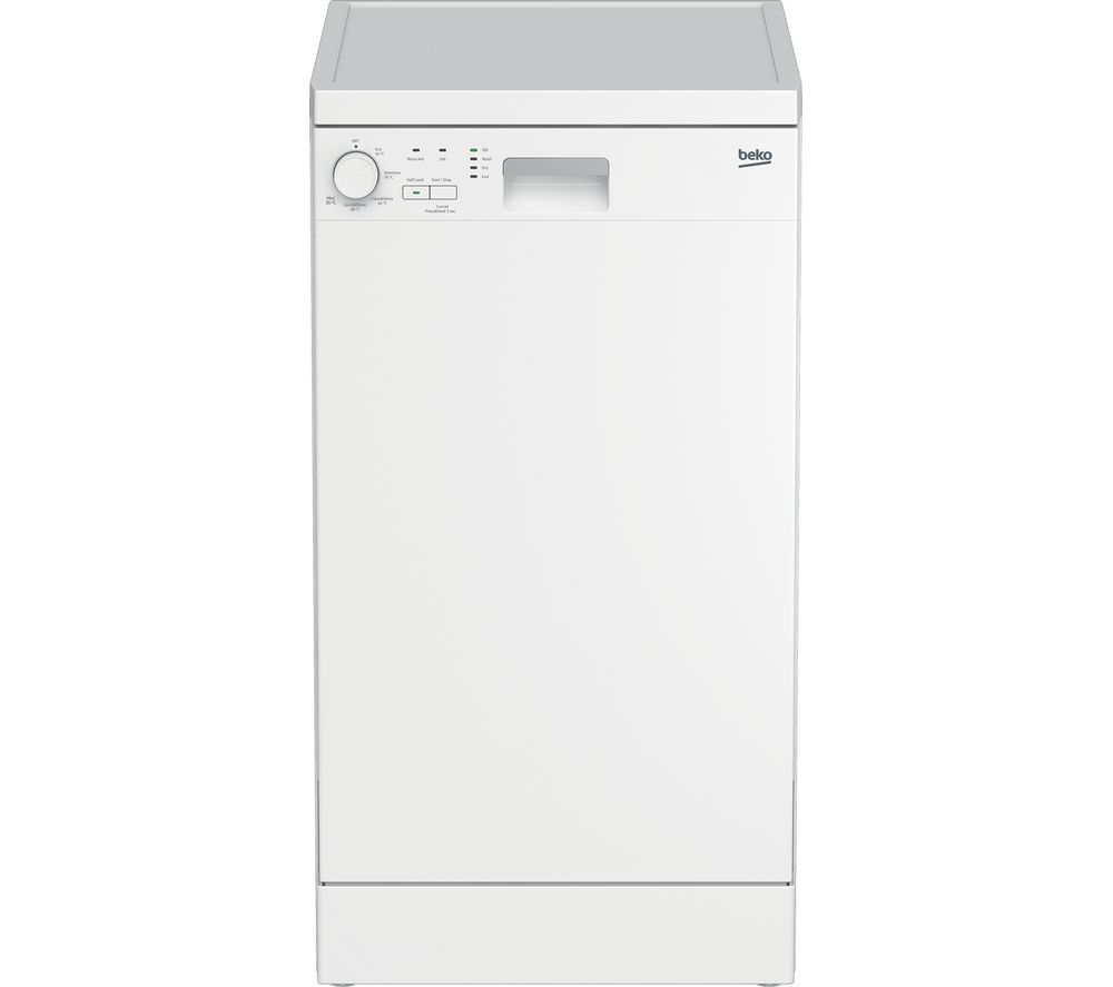 BEKO DFS05X11W Slimline Dishwasher - White, White