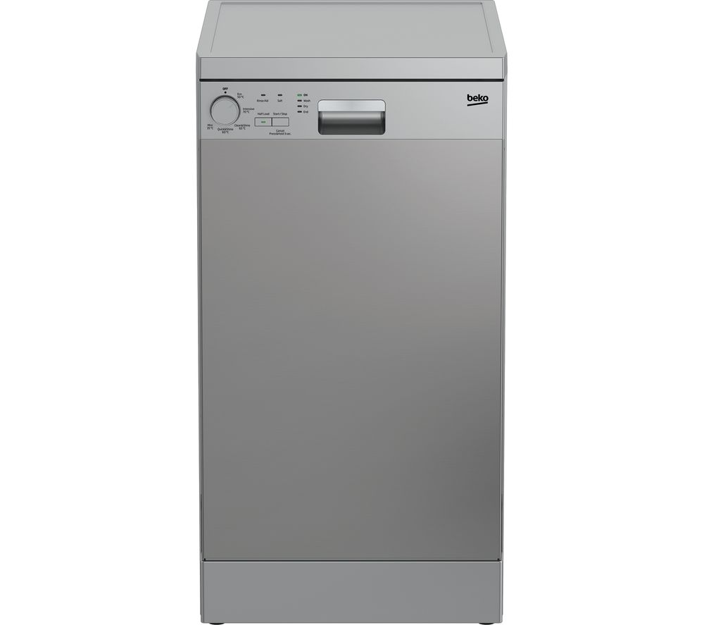 BEKO DFS05X11X Slimline Dishwasher - Stainless Steel, Stainless Steel