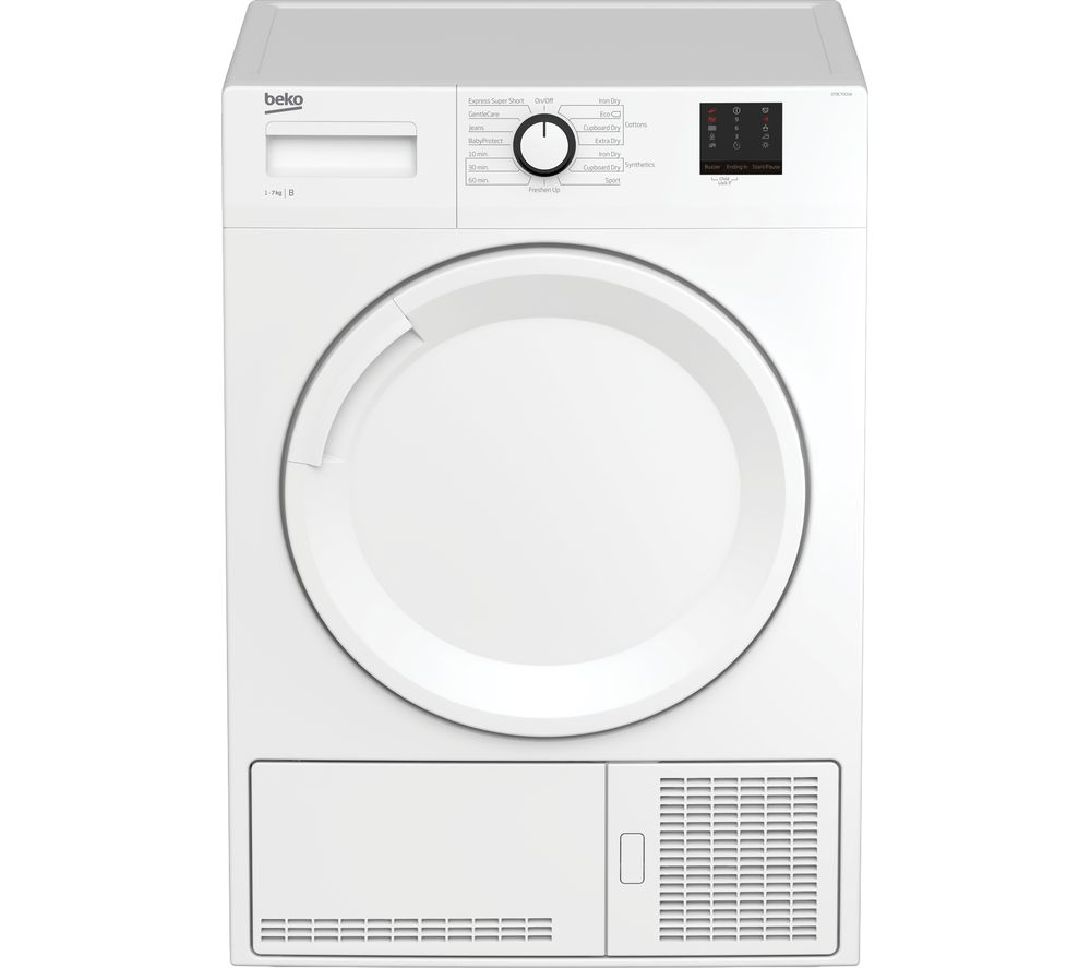 Beko Tumble Dryer DTBC7001W 7 kg Condenser - White, White