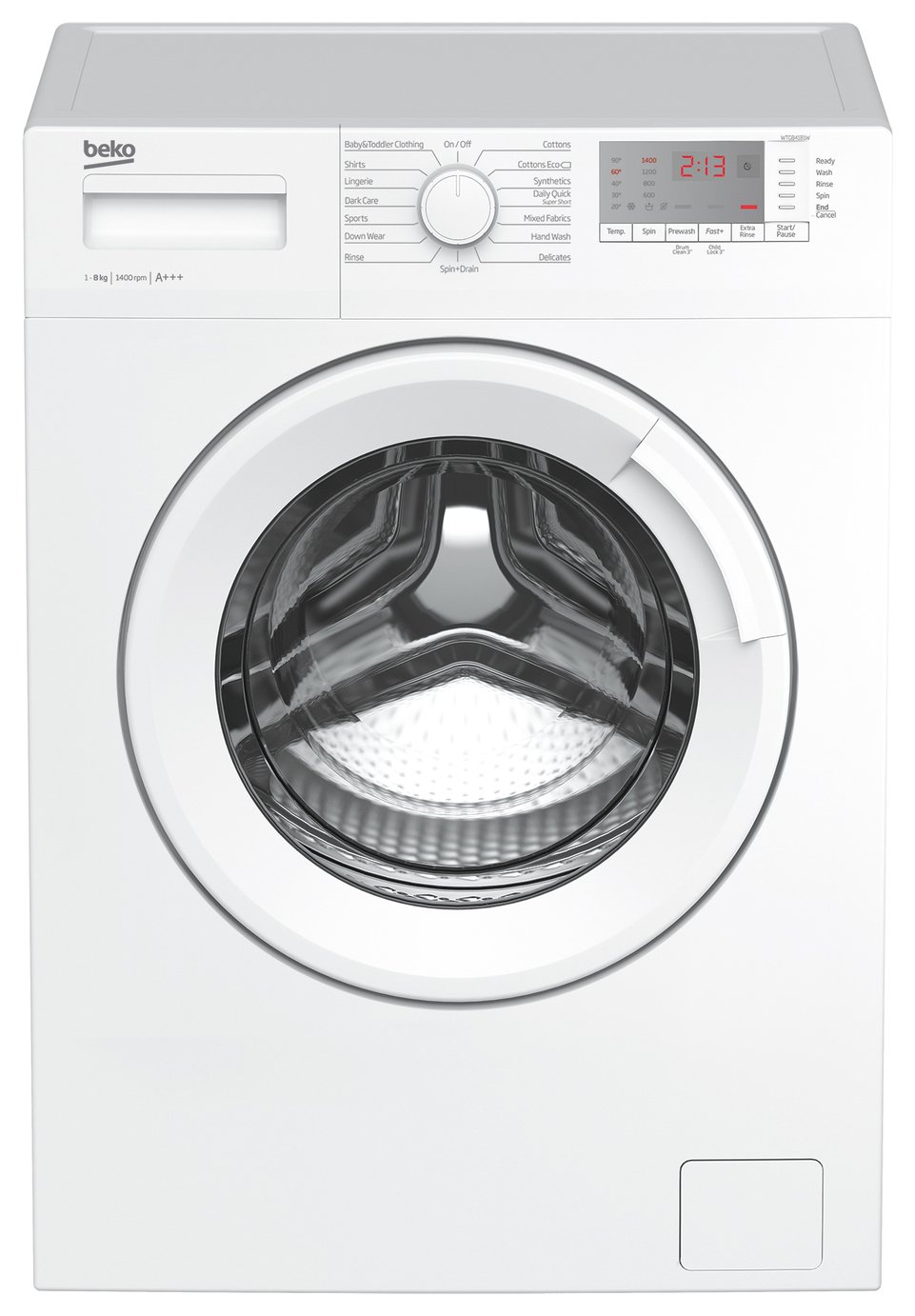 Beko WTG841B1W 8KG 1400 Spin Washing Machine - White