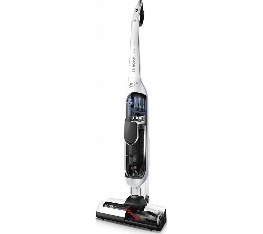 BOSCH Athlet Ultimate BCH732KTGB Cordless Vacuum Cleaner - White & Silver, White