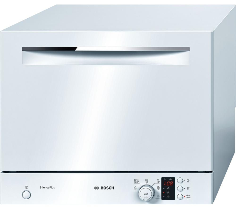 BOSCH SKS62E22EU Compact Dishwasher - White, White