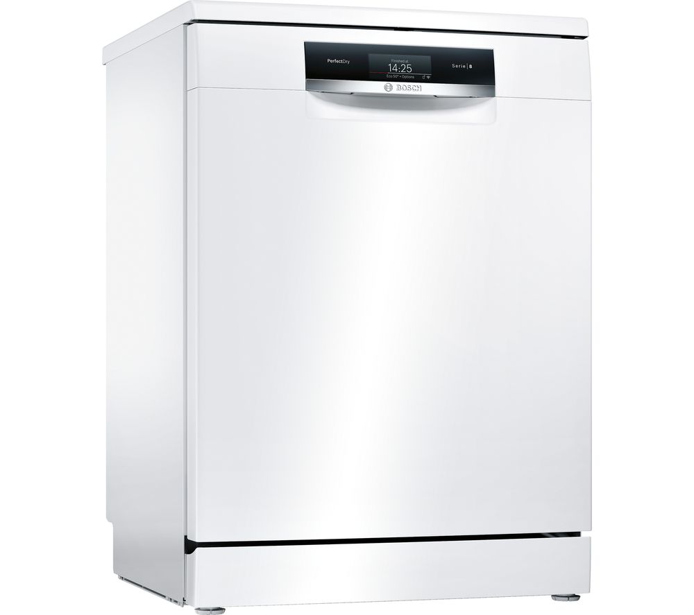 BOSCH SMS88TW06G Full-size Smart Dishwasher - White, White