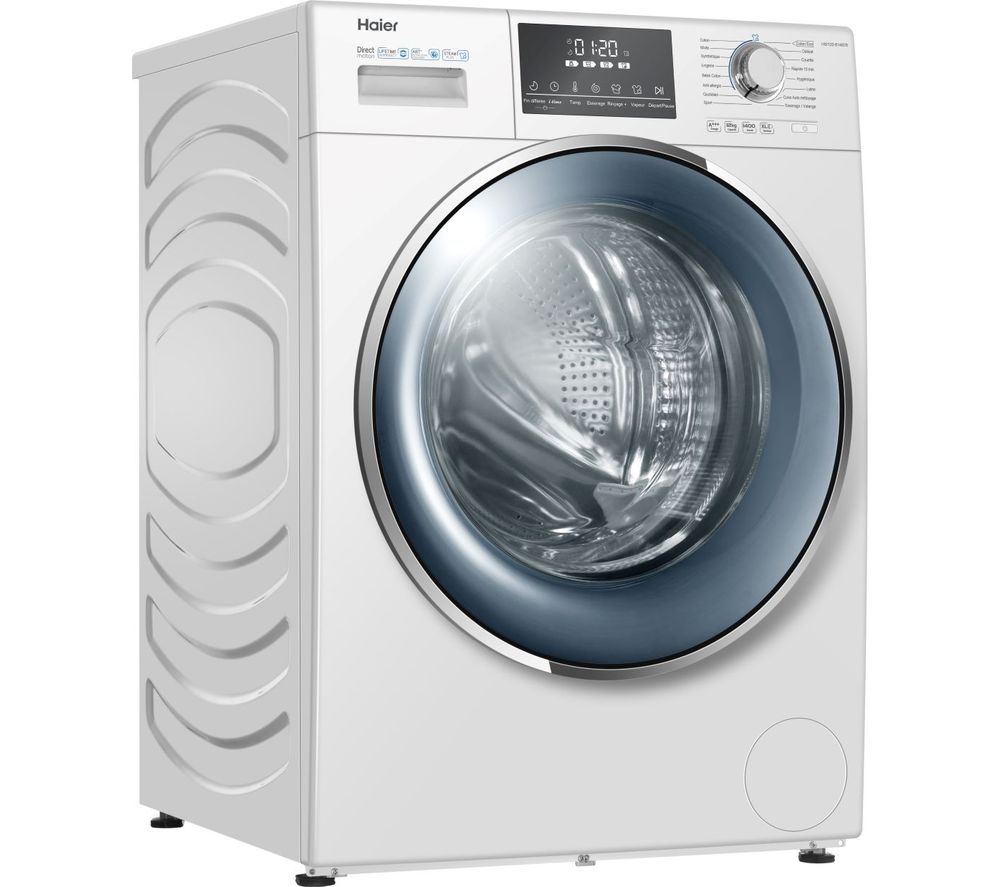 Haier HW120-B14876 12 kg 1400 Spin Washing Machine - White, White
