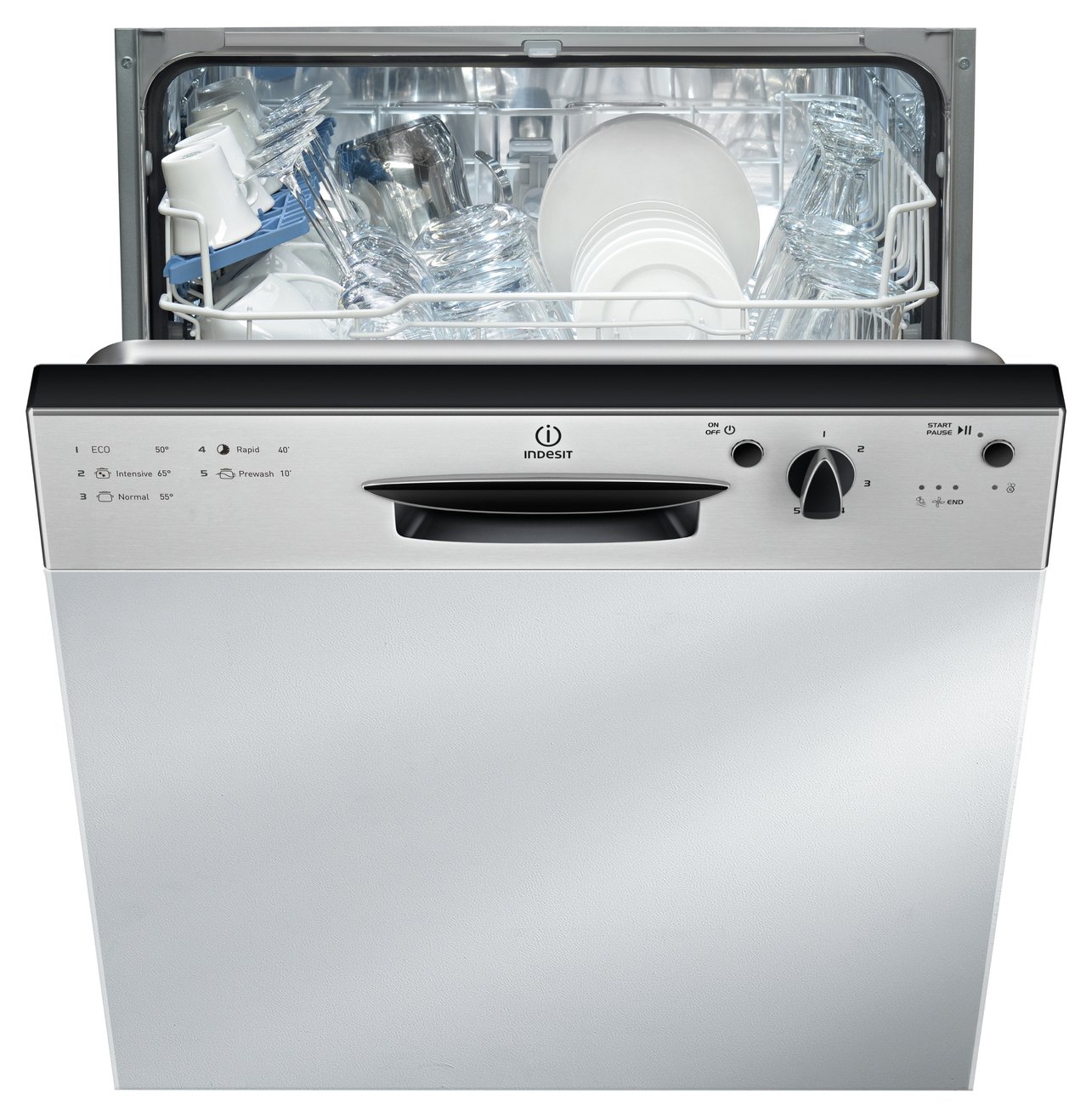 Indesit DPG15B1NX Semi-Integrated Dishwasher - S/Steel