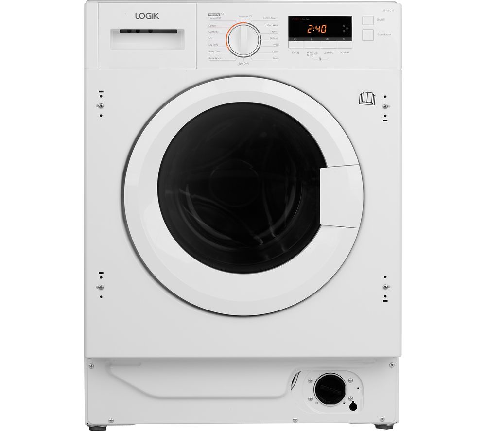 LOGIK LI8W6D17 Integrated 8 kg Washer Dryer Laundry Store