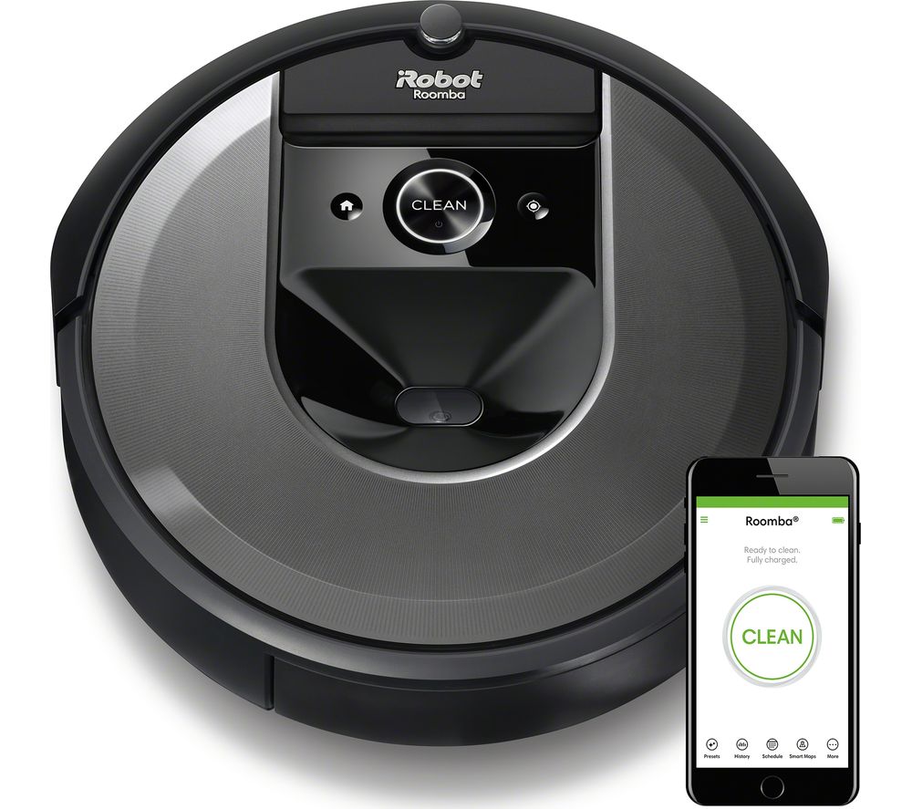 IROBOT Roomba I7158 Robot Vacuum Cleaner - Black, Black