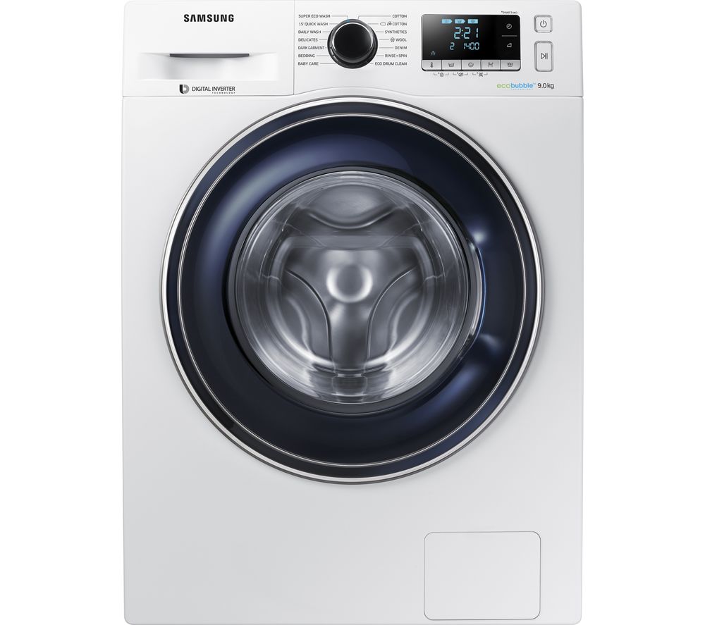 Samsung ecobubble WW90J5456FW/EU 9 kg 1400 Spin Washing Machine - White, White