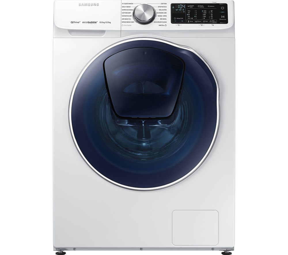 Samsung Washer Dryer WD80N645OOW/EU Smart 8 kg - White, White