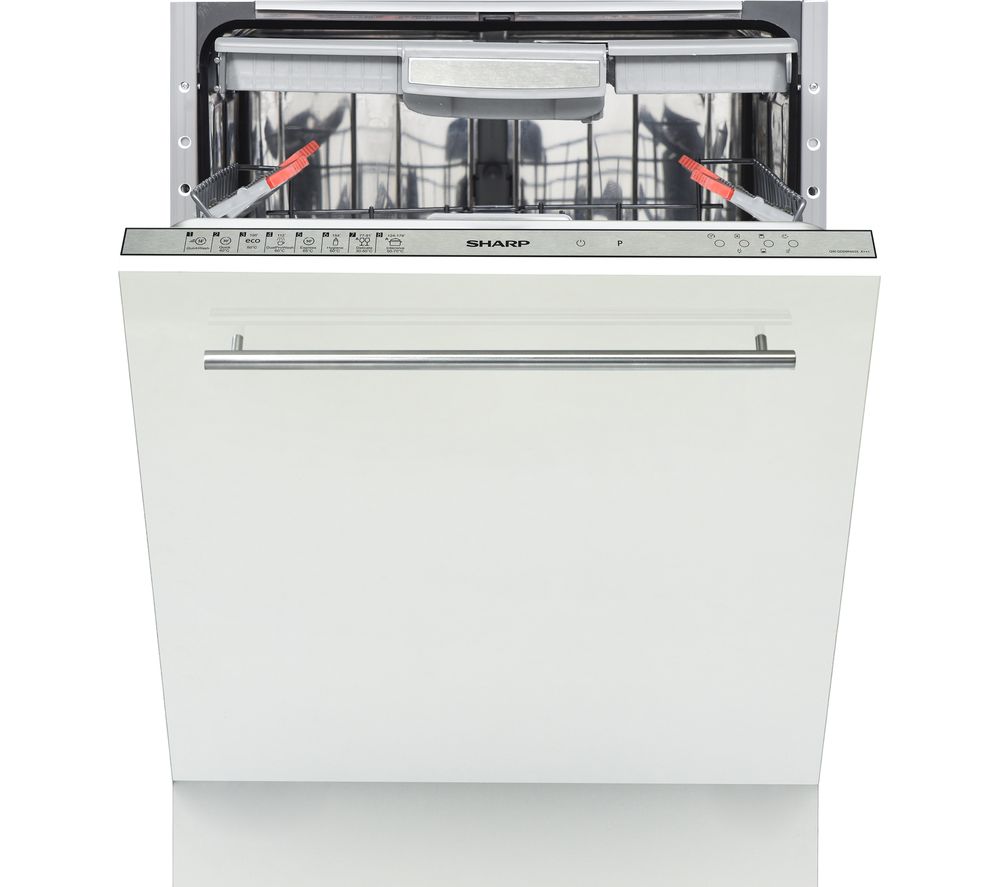 SHARP QW-GD54R443X-EN Full-size Fully Integrated Dishwasher