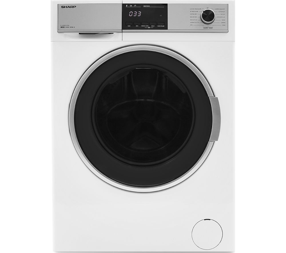 Sharp Washer Dryer ES-HDB8147W0 8 kg - White, White