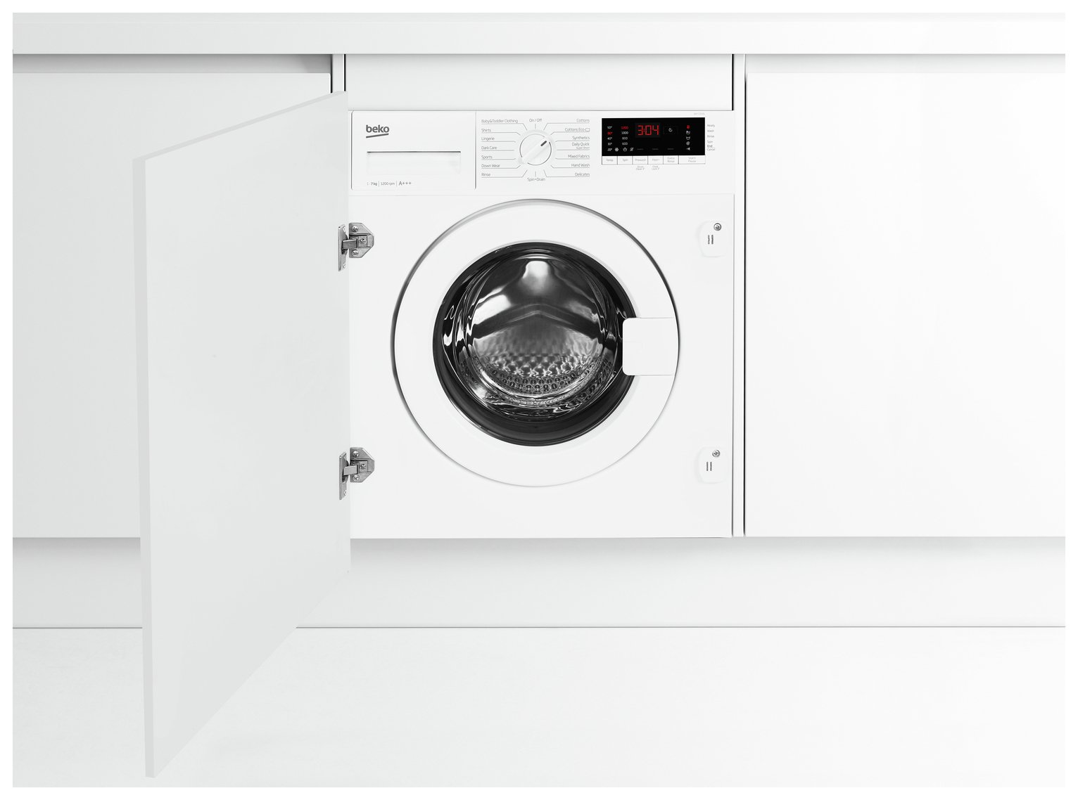 Beko WIY72545 7KG 1200 Integrated Washing Machine - White