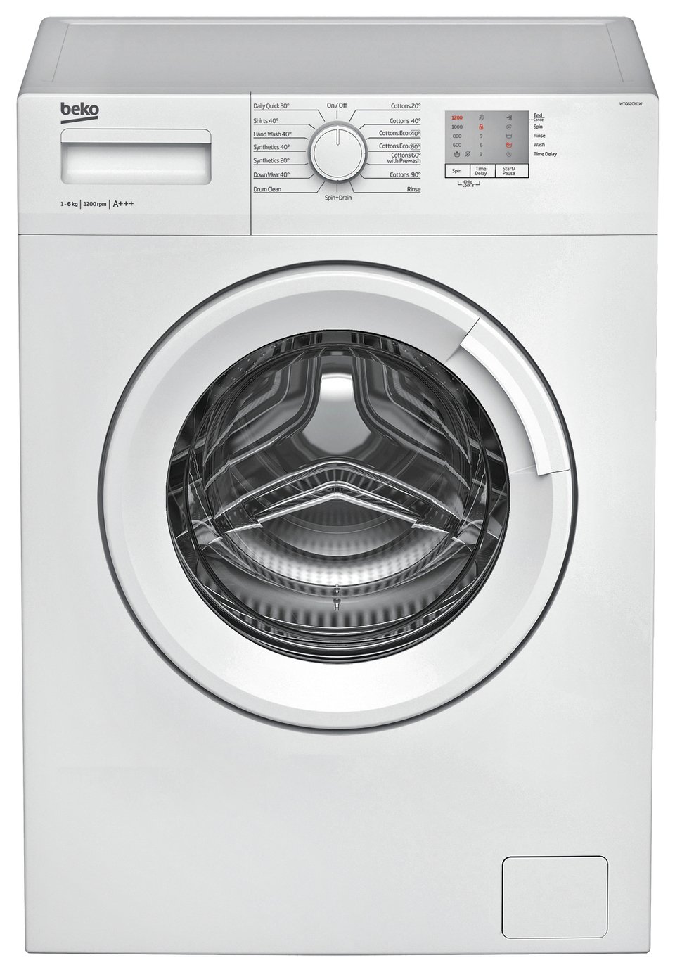 Beko WTG620M1W 6KG 1200 Spin Washing Machine - White