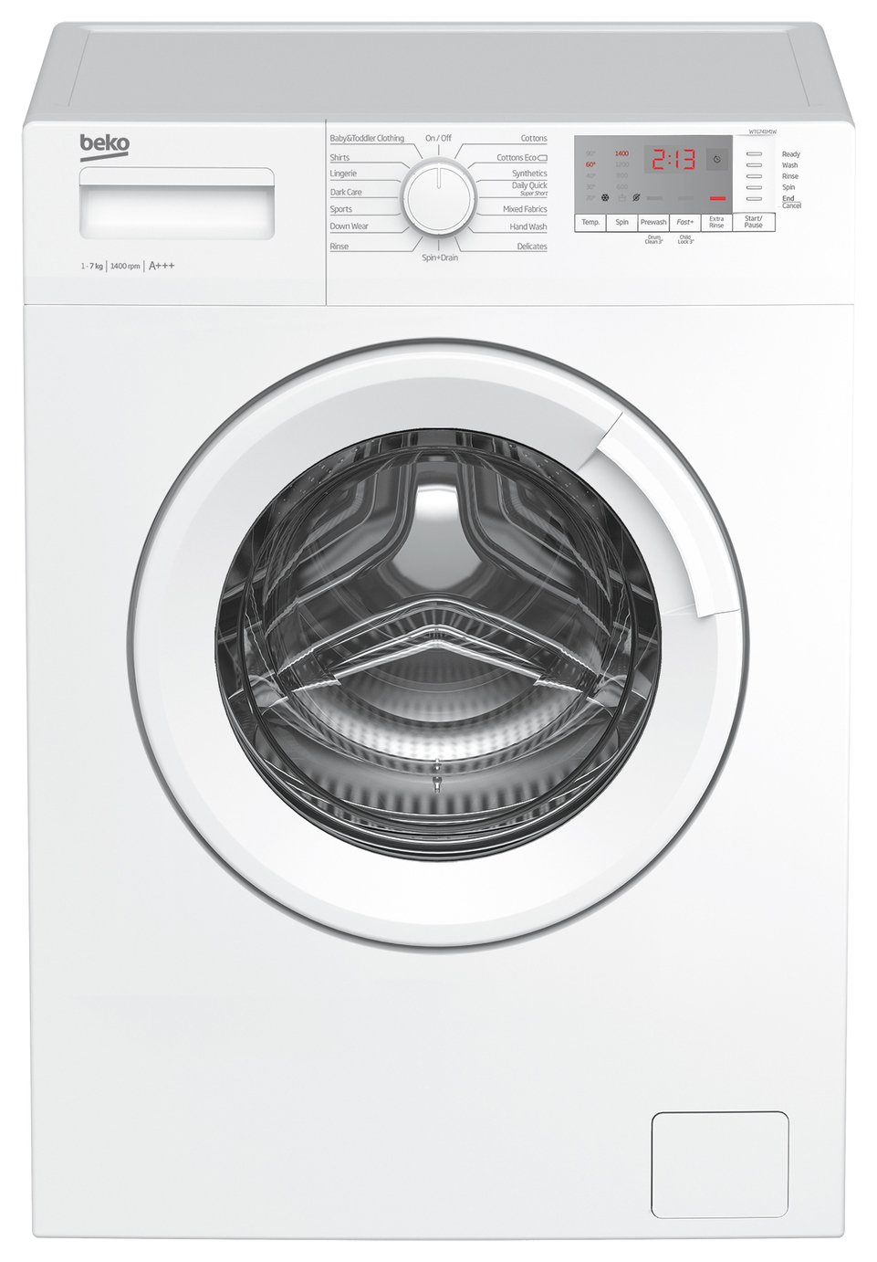 Beko WTG741M1W 7KG 1400 Spin Washing Machine - White