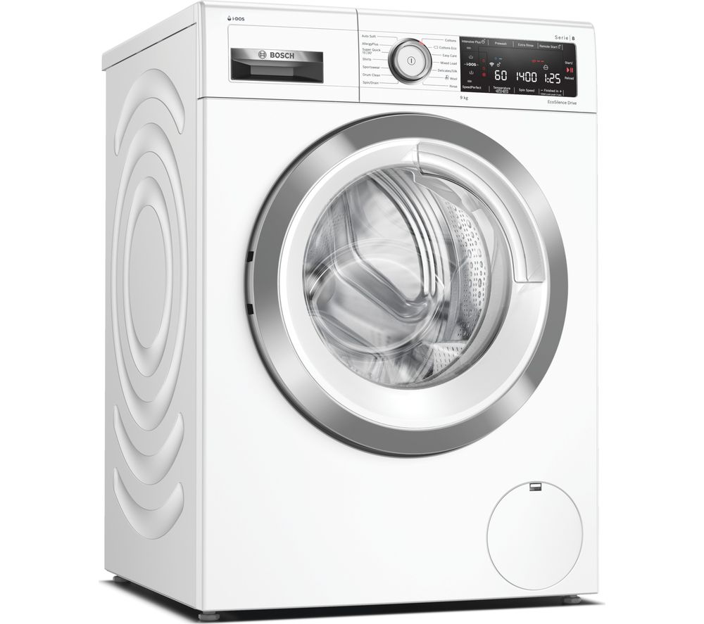 BOSCH Serie 8 WAV28KH9GB WiFi-enabled 9 kg 1400 Spin Washing Machine - White, White