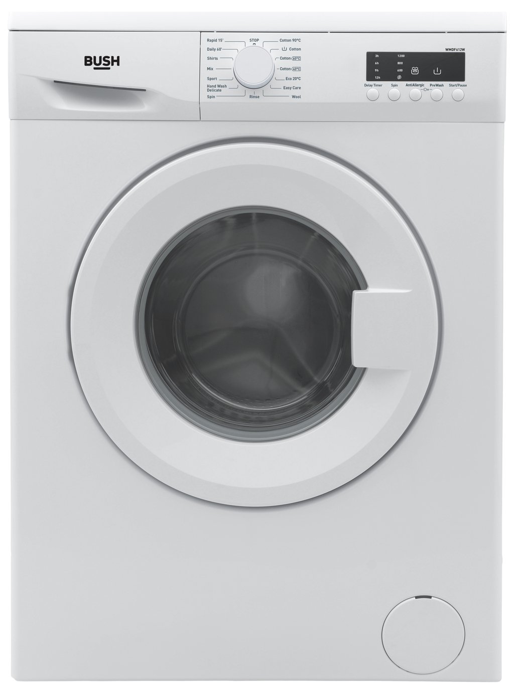 Bush WMDF612W 6KG 1200 Spin Washing Machine - White