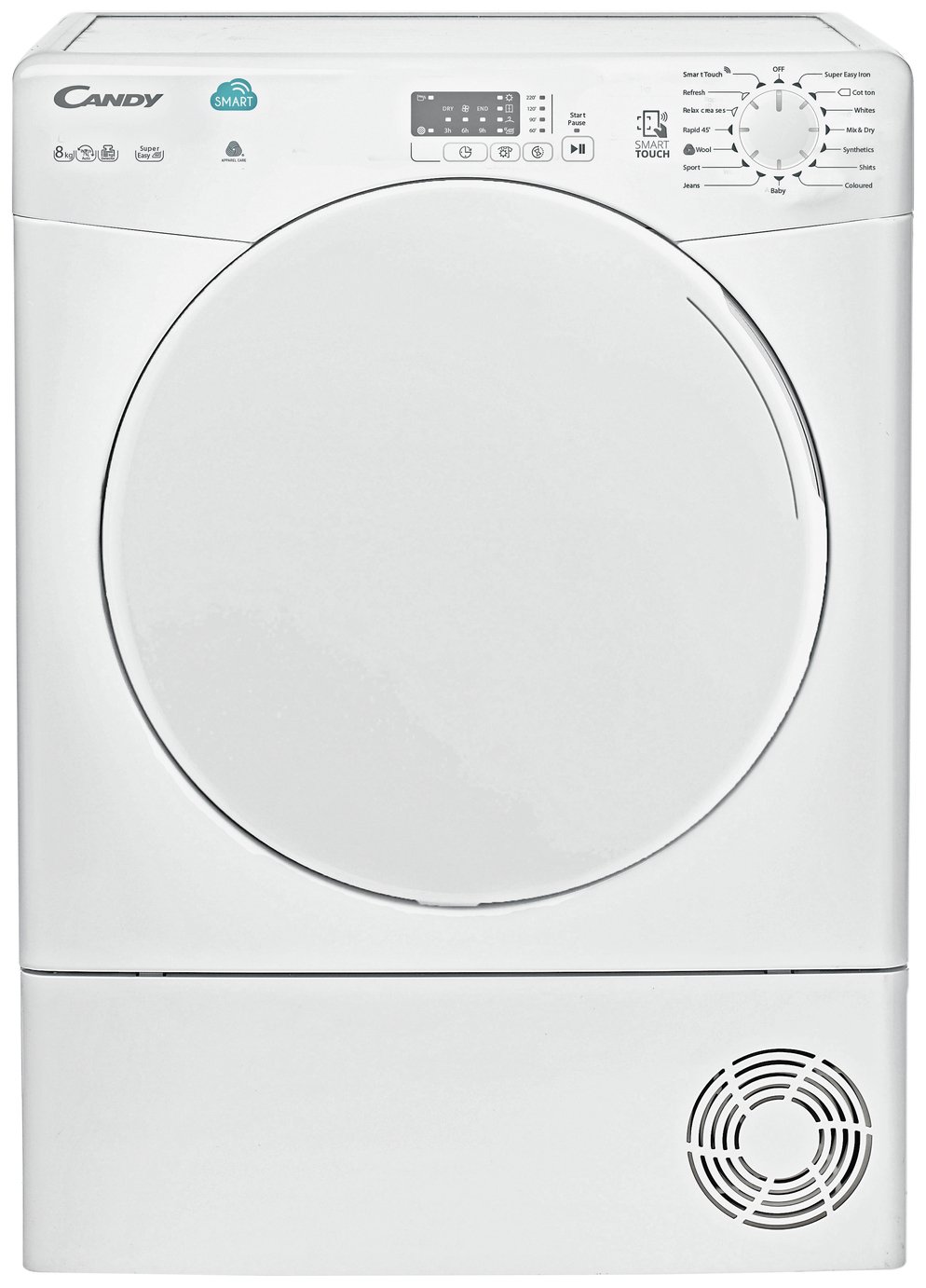 Candy CSC8LF 8KG Sensor Dry Condenser Tumble Dryer - White