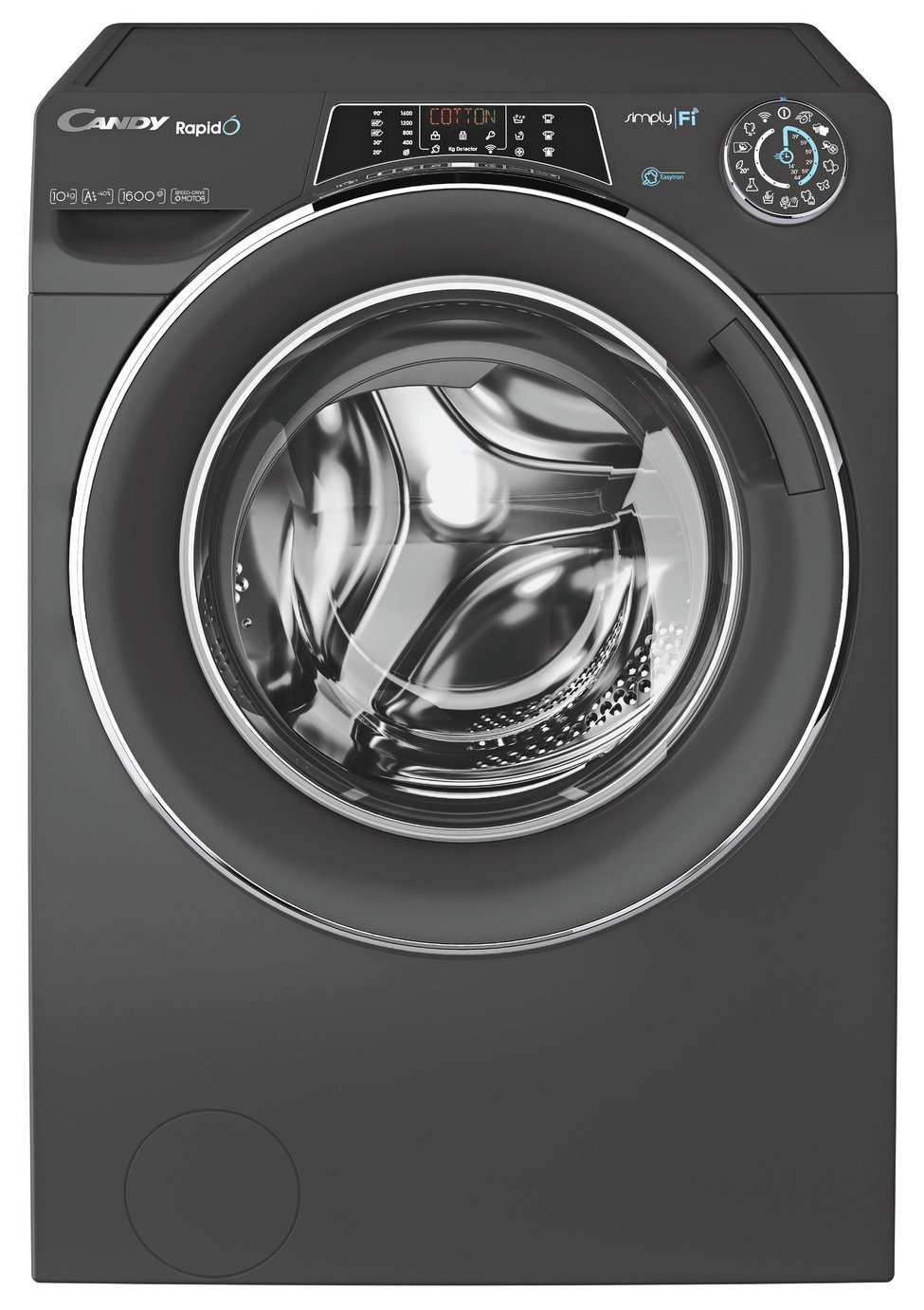 Candy Rapido RO16106DWHC7G 10KG Washing Machine - Graphite