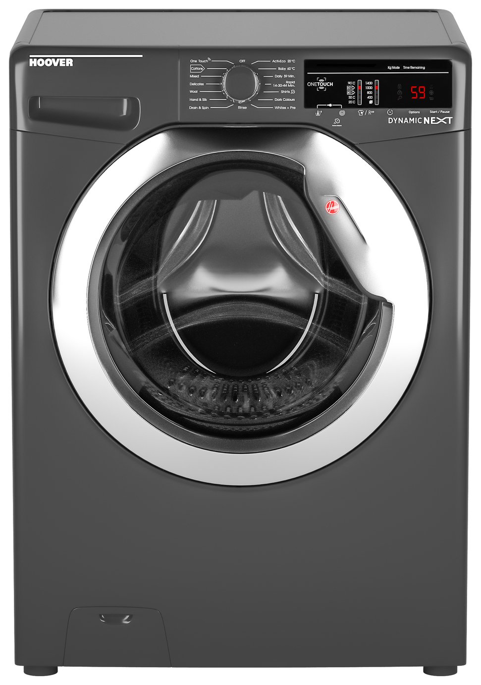 Hoover DXOA 48C3R 8KG 1400 Spin Washing Machine - Graphite