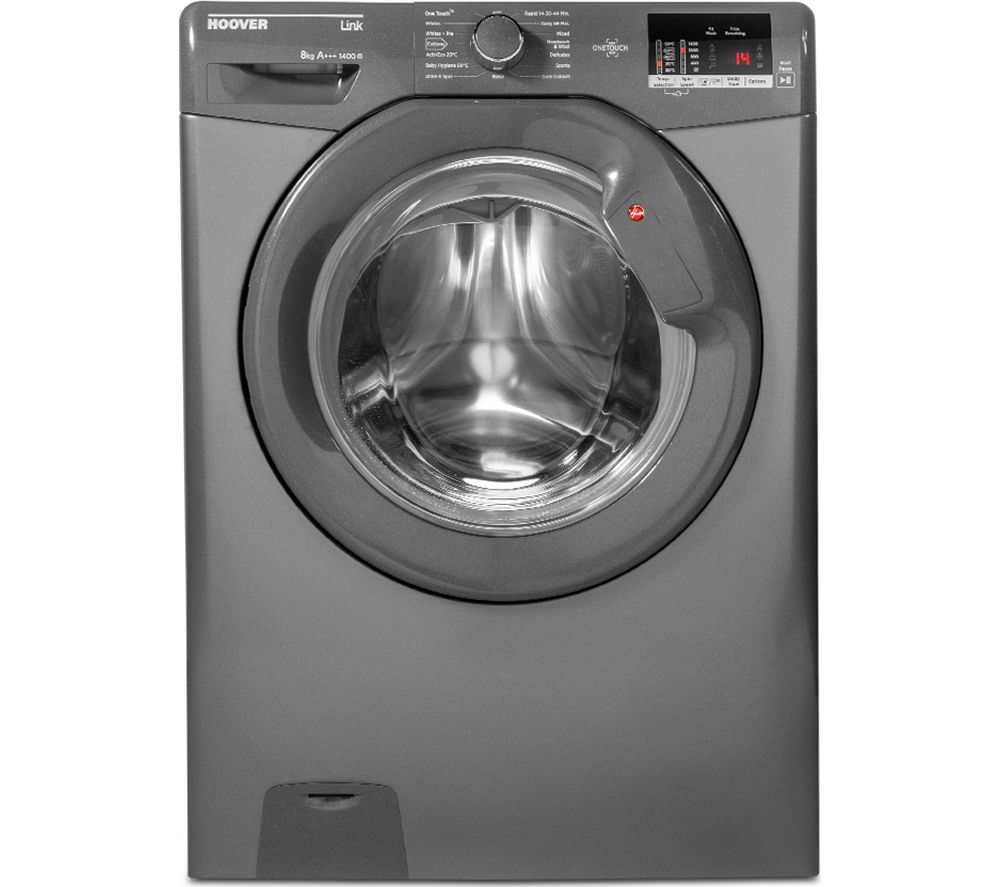 Hoover Link DHL 1482D3R NFC 8 kg 1400 rpm Washing Machine - Graphite, Graphite