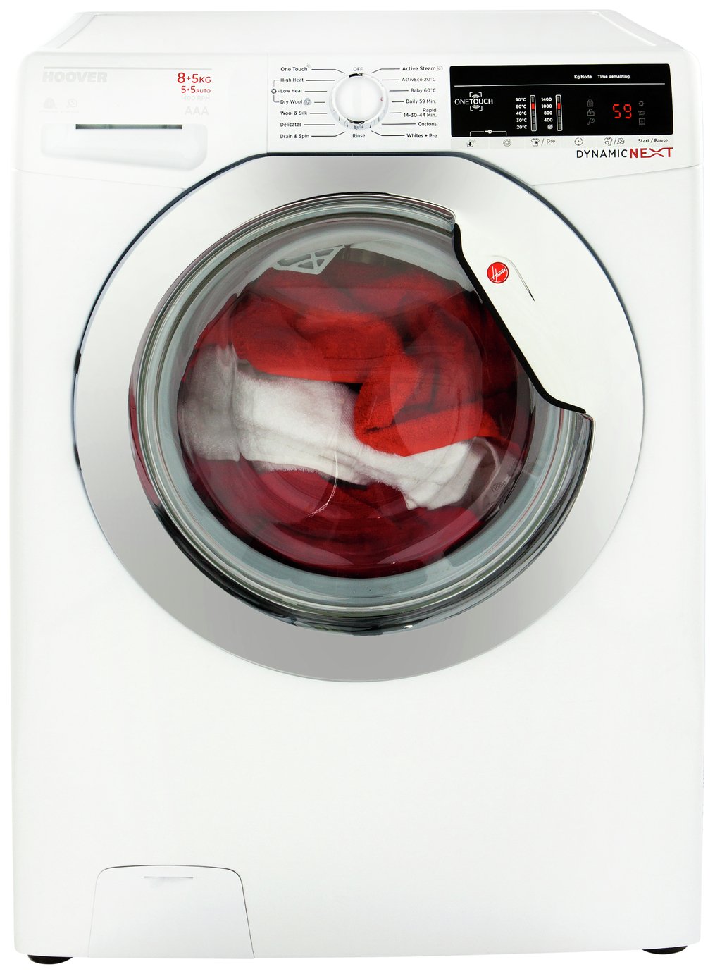 Hoover WDXOA485C 8KG / 5KG 1400 Spin Washer Dryer - White