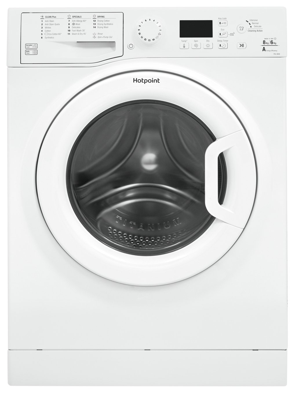 Hotpoint RDG8643WW 8KG / 6KG 1400 Spin Washer Dryer - White