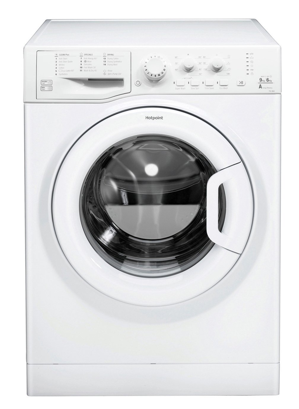 Hotpoint RDG9643W 9KG / 6KG 1400 Spin Washer Dryer - White