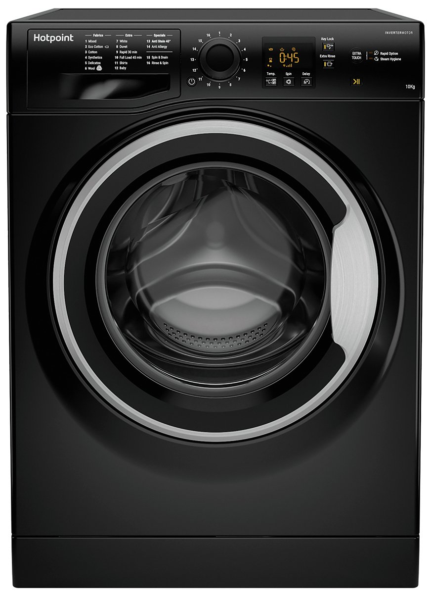 Hotpoint NSWM1043CBS 10KG 1400 Spin Washing Machine - Black