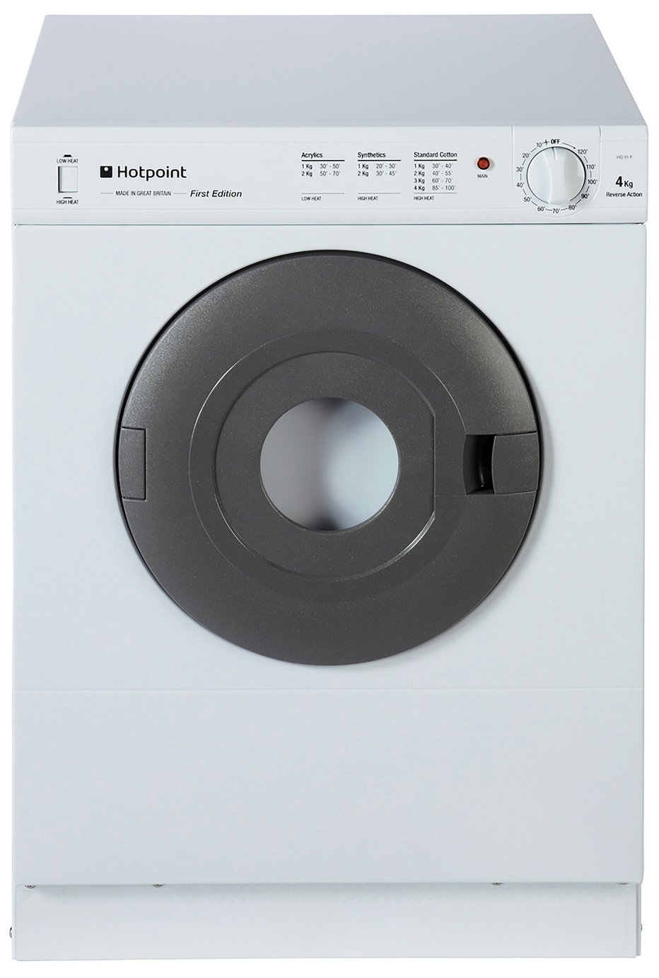 Hotpoint NV4D01P 4KG Vented Tumble Dryer - White