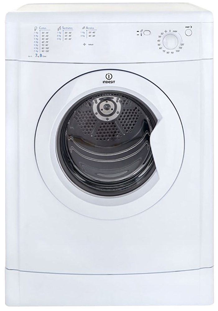 Indesit Eco-Time IDV75W 7KG Vented Tumble Dryer - White