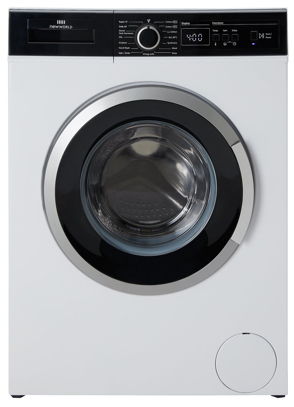 New World NWDHT814W 8KG 1400 Spin Washing Machine - White