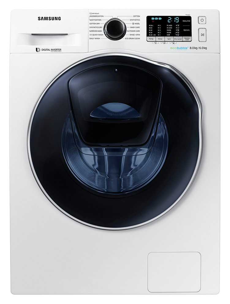 Samsung WD80K5B10OW 8KG / 6KG 1400 Washer Dryer - White