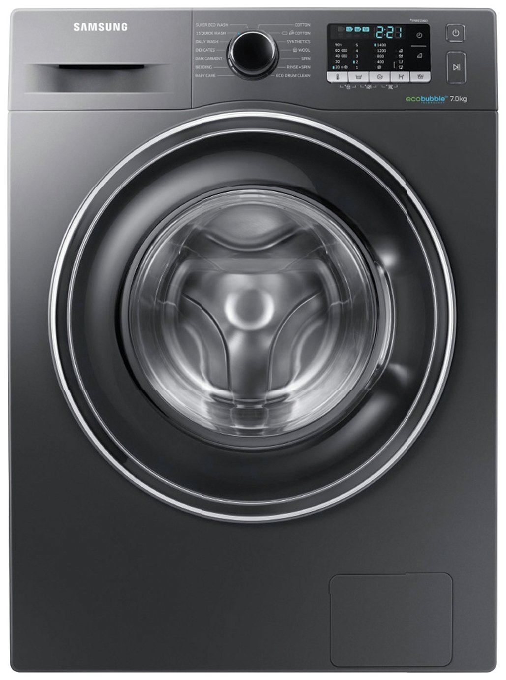 Samsung WW70J5555EX 1400 Spin 7KG Washing Machine - Graphite