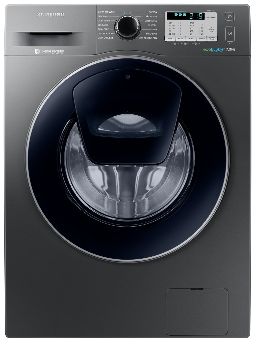 Samsung WW70K5413UX 7KG 1400 Spin Washing Machine - Graphite