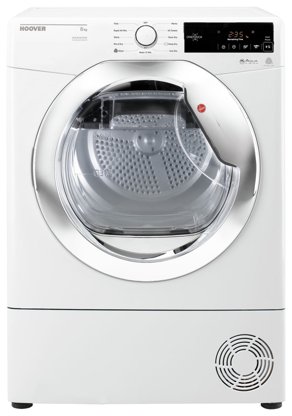 Hoover DXC 8TCE 8KG Condenser Tumble Dryer - White
