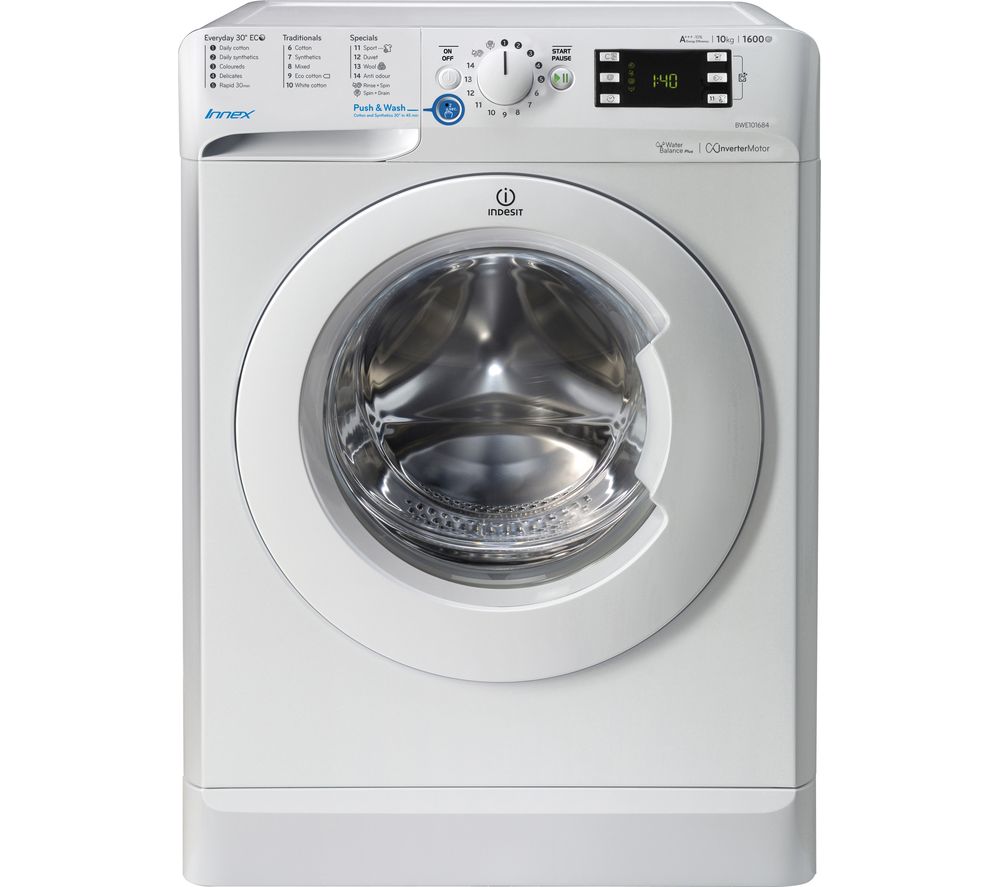 INDESIT Innex BWE 101684X W Washing Machine - White, White