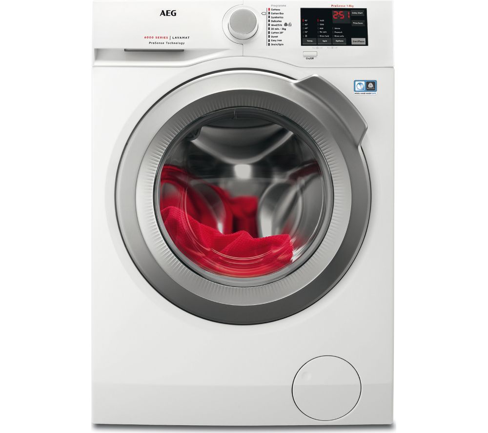 AEG ProSense L6FBI842N 8 kg 1400 Spin Washing Machine - White, White