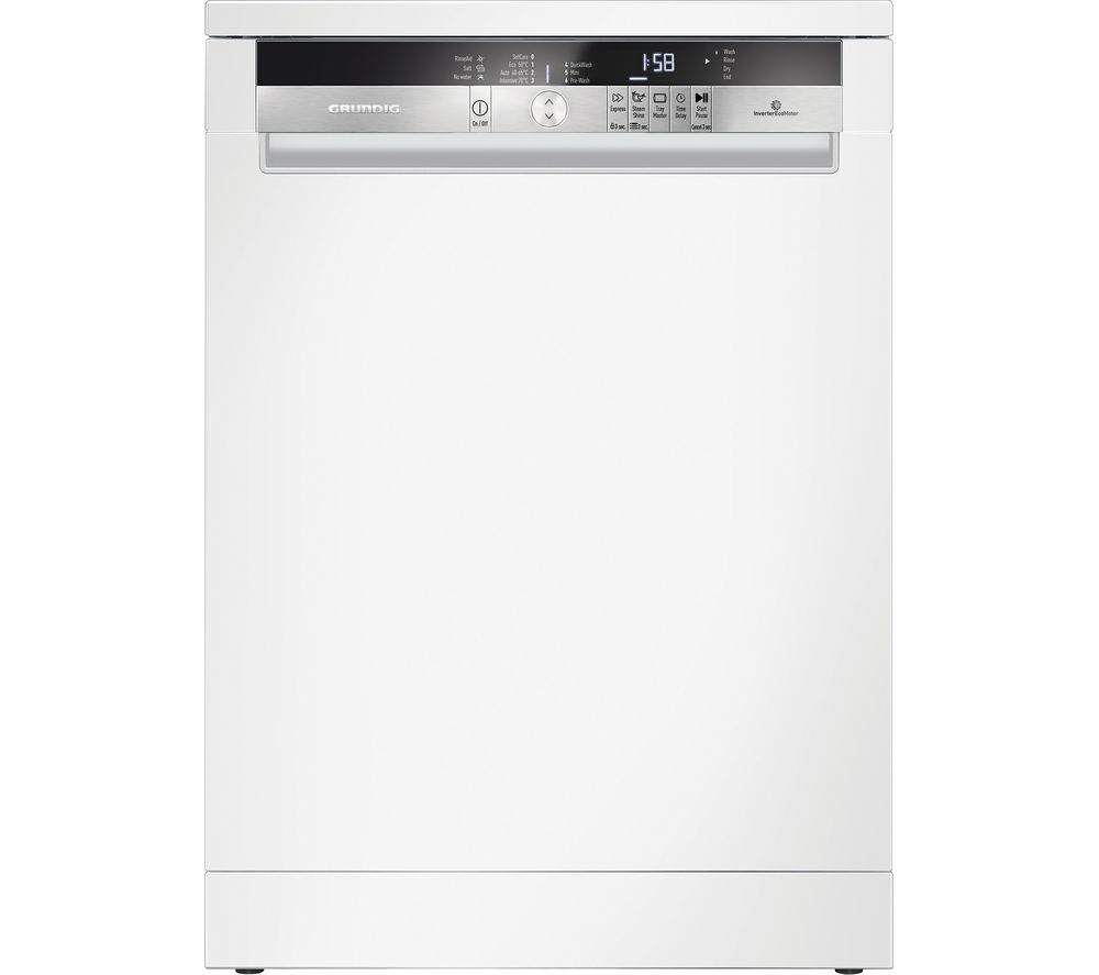 GRUNDIG GNF41620W Full-size Dishwasher - White, White