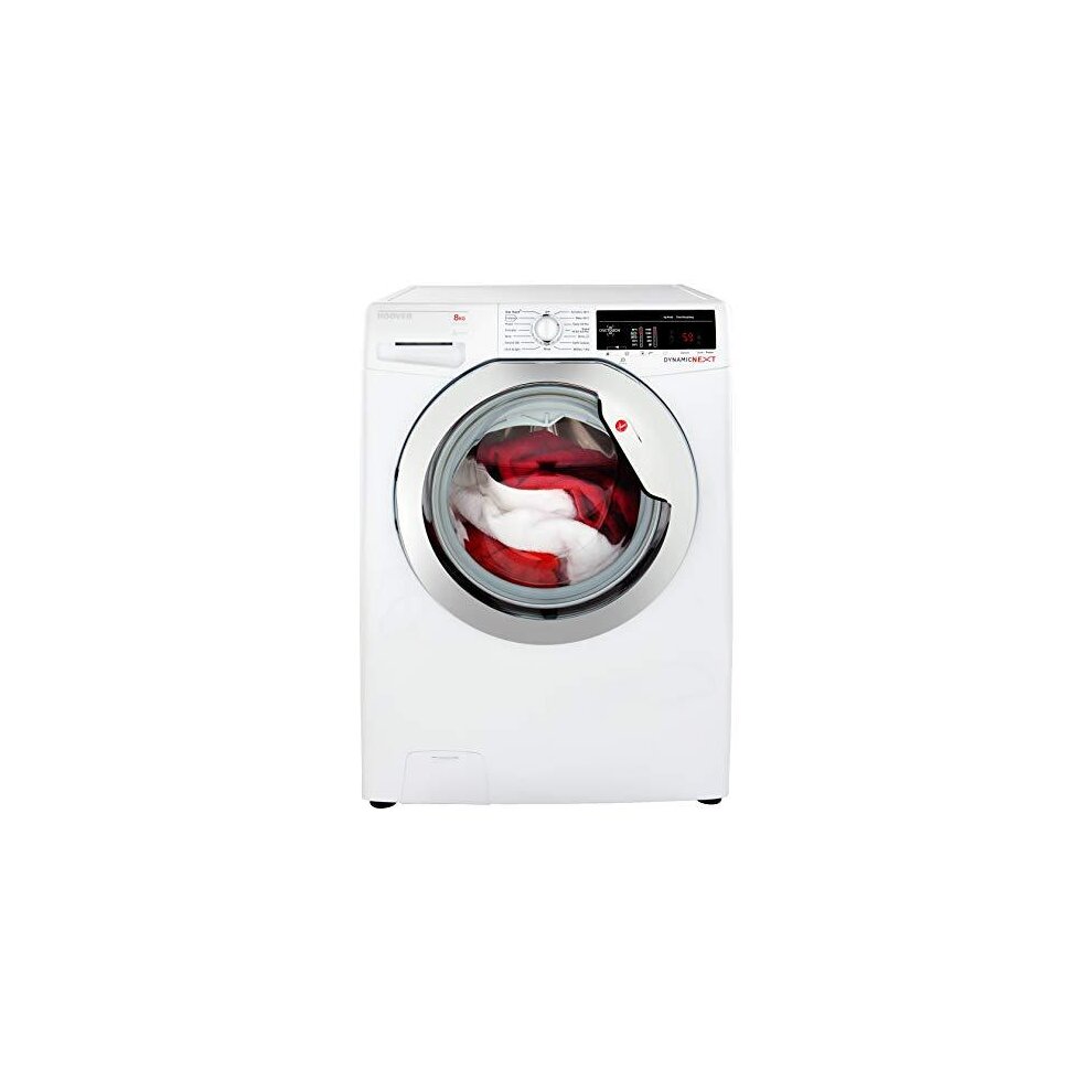 Hoover DXOA 48C3 Freestanding Dynamic Next Washing Machine, NFC Connected, 9kg Load, 1400rpm, White