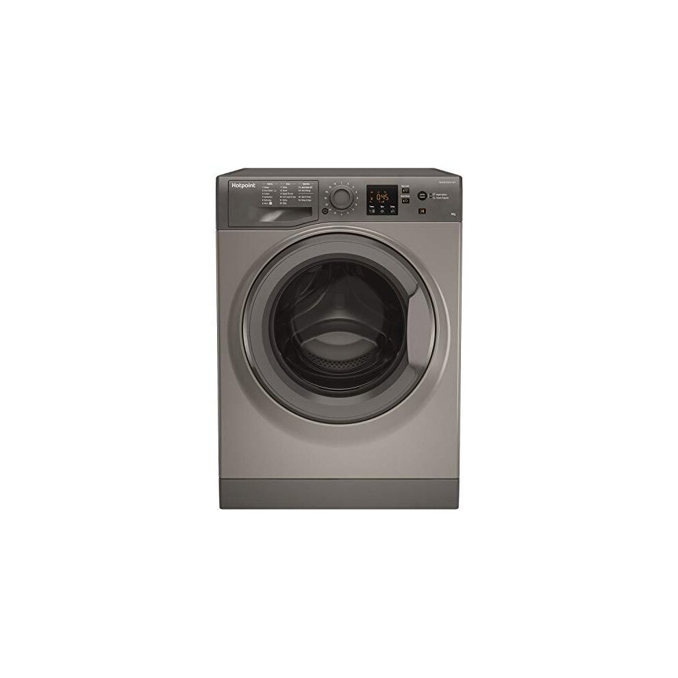 Hotpoint NSWM843CGGUK 8Kg Washing Machine with 1400 rpm - Graphite - A+++ Rated