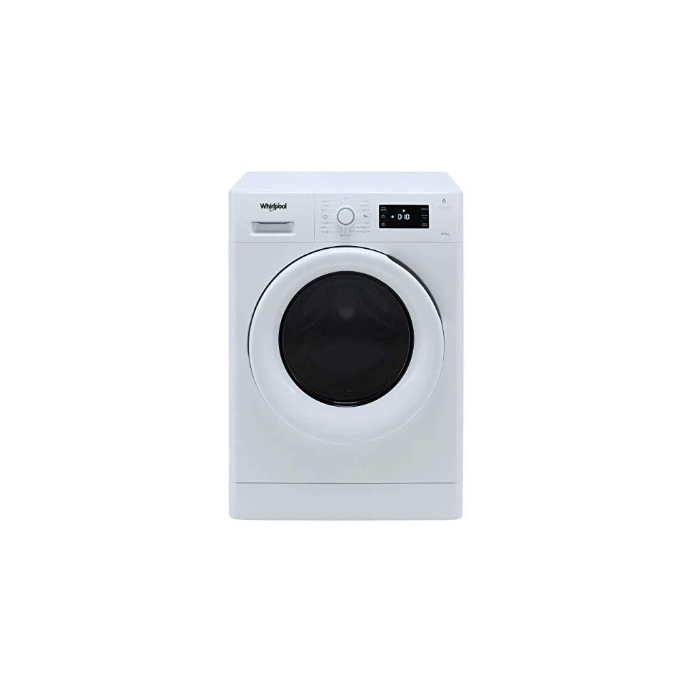 Whirlpool FreshCare FWDG86148WUK Freestanding Washer Dryer, 8/6kg, 1600rpm, White