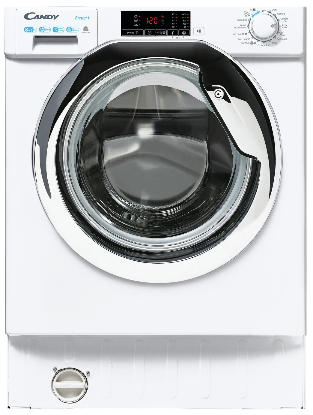 Candy CBD 485D1CE 8KG / 5KG Integrated Washer Dryer - White