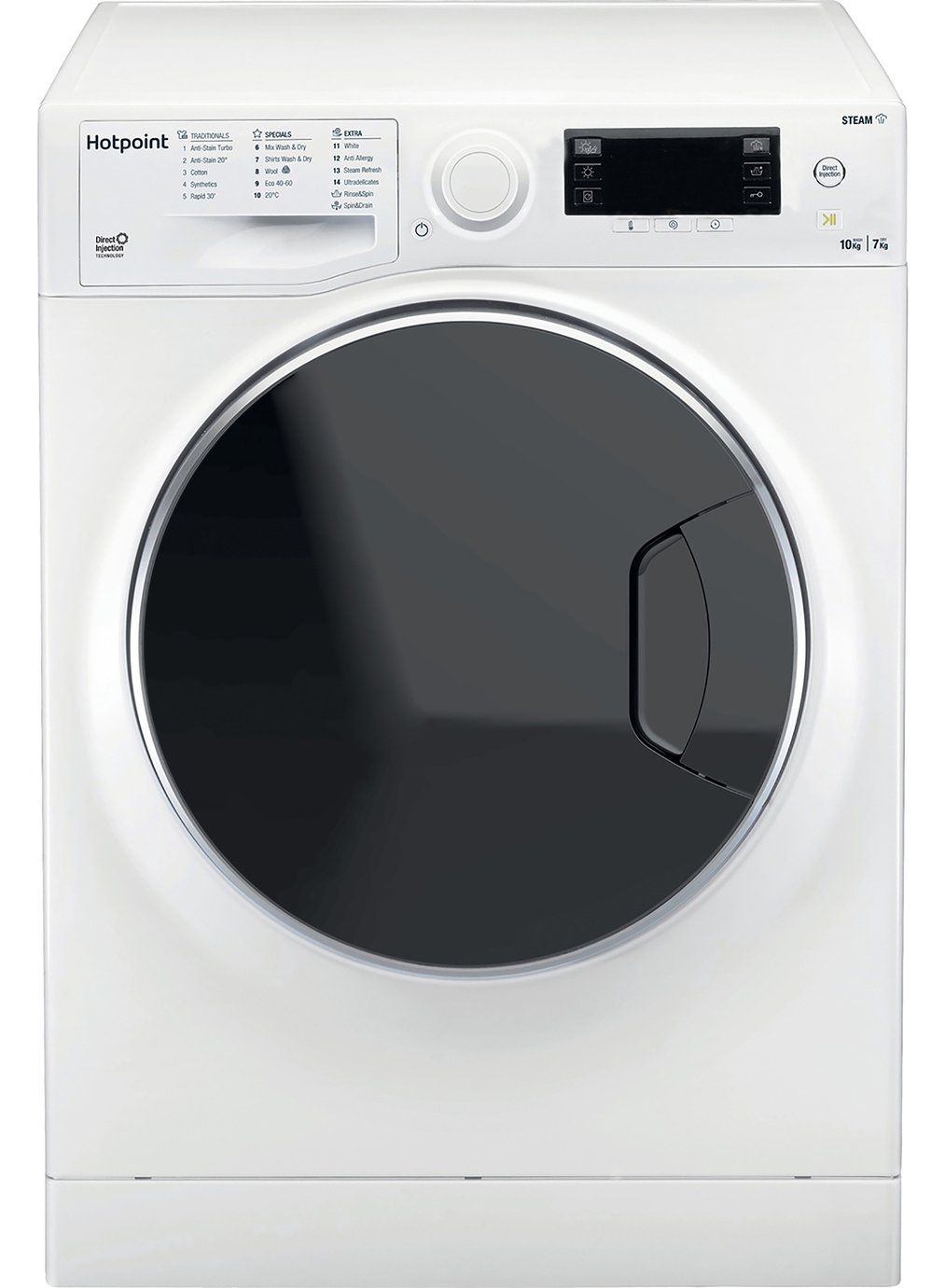 Hotpoint RD1076JD 10KG/7KG 1600 Spin Washer Dryer - White