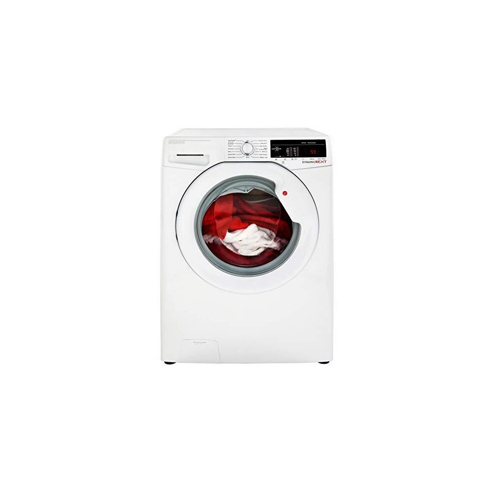 Hoover DXOA69LW3 Freestanding Washing Machine, NFC Connected, 9Kg Load, 1600rpm spin, White