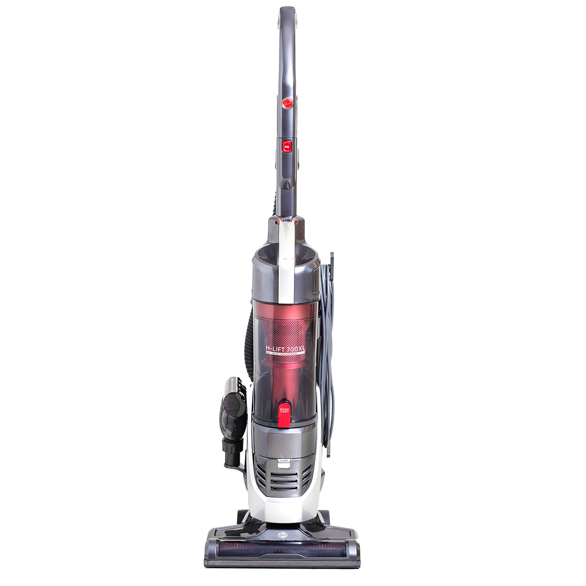Hoover HL700PXL H-Lift 700 Pets XL 3-in-1 Multifunctional Upright Vacuum Cleaner - Grey and Red
