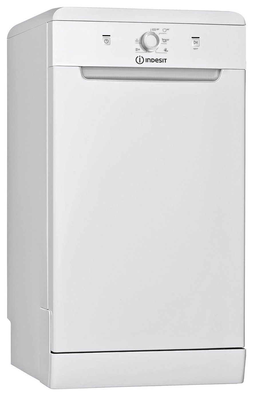 Indesit DSFE1B10 Slimline Dishwasher - White