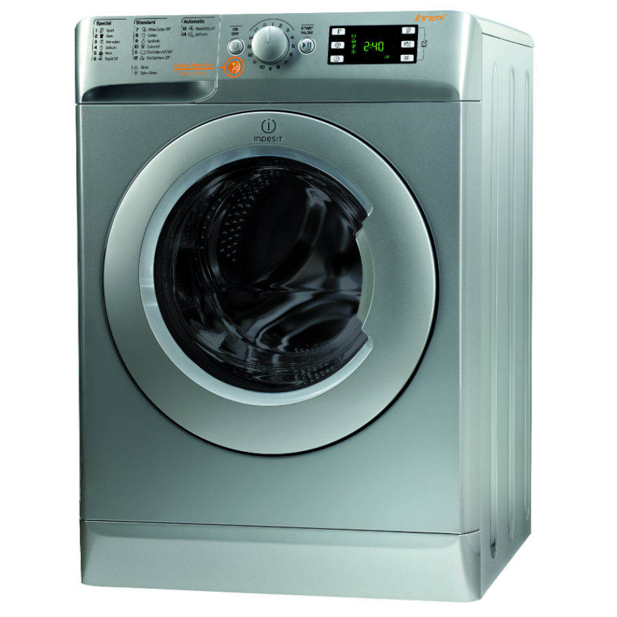 Indesit Innex XWDE861480XS 8kg 1400rpm Freestanding Washer Dryer - Silver