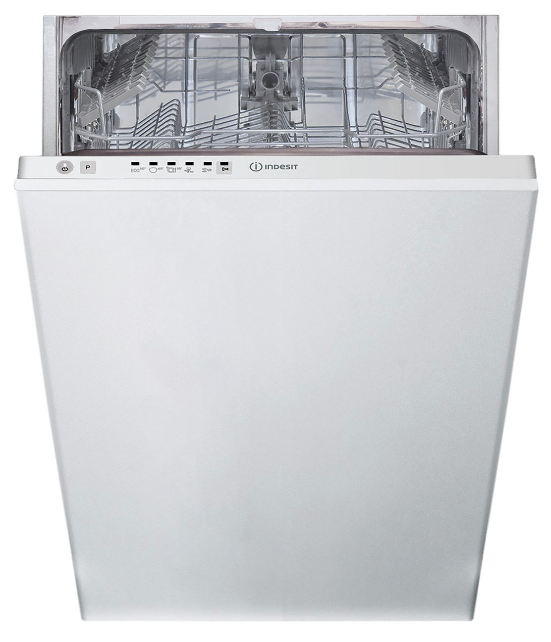 Indesit DSIE2B10UK Integrated Slimline Dishwasher - S/Steel