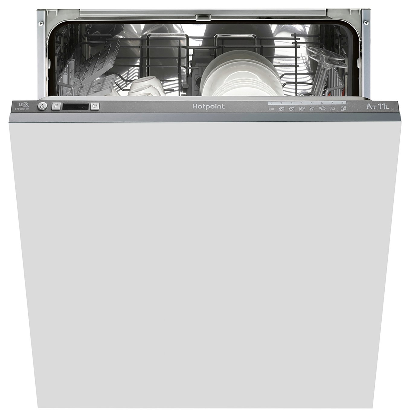 Hotpoint HIC3B19C Integrated Dishwasher - Graphite