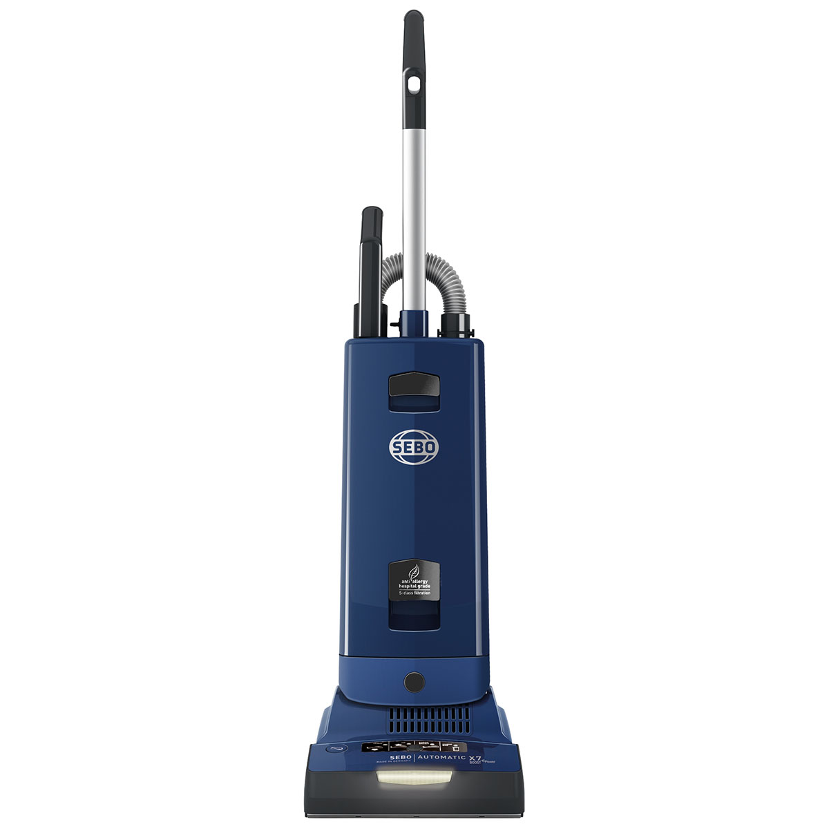 Sebo EB9154 Automatic X7 Boost EPower 890W Bagged Upright Vacuum Cleaner - Navy Blue and Dark Grey